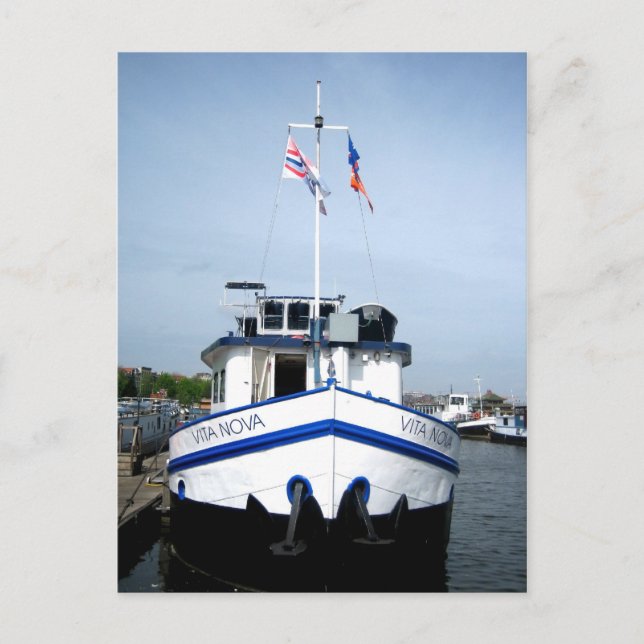 Postal Puerto de Amsterdam - Postcard (Anverso)