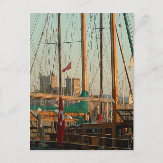 Postal Puerto de Bodrum (Anverso)