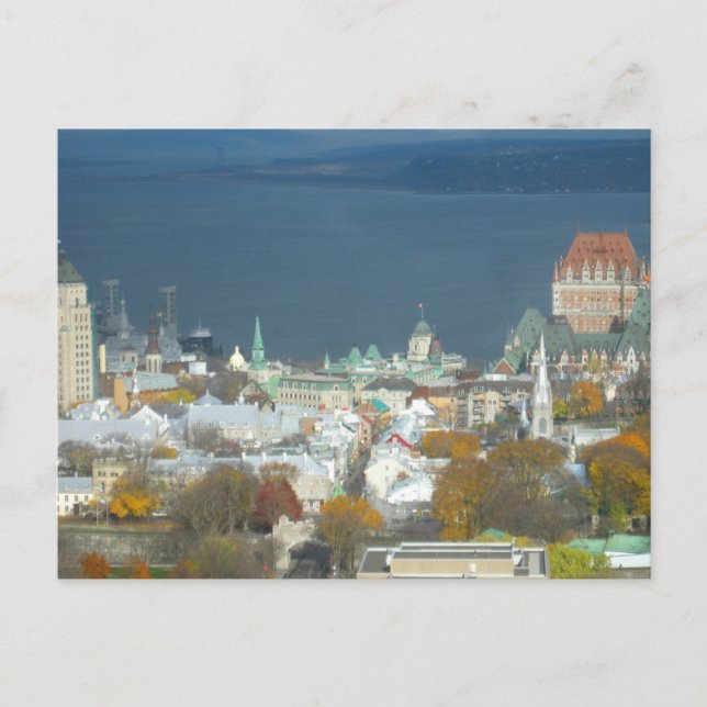 Postal Puerto de Canadá de Quebec City (Anverso)