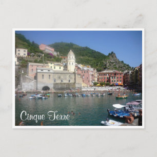 Postal puerto de cinque vernazza