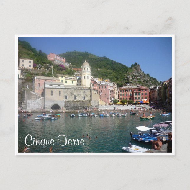 Postal puerto de cinque vernazza (Anverso)