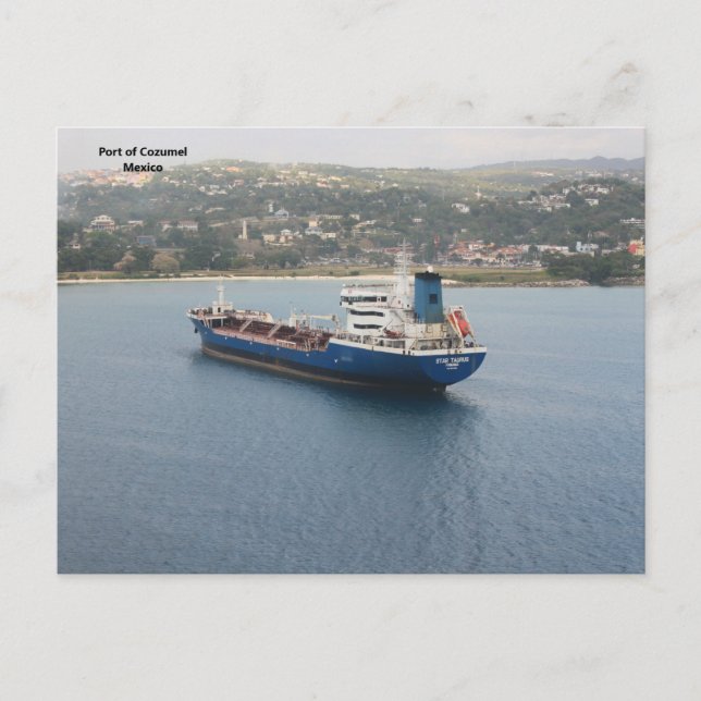 Postal Puerto de Cozumel México (Anverso)
