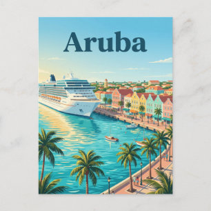 Postal Puerto de cruceros de Aruba, Oranjestad Aruba