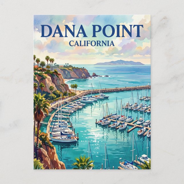 Postal Puerto de Dana Point California (Anverso)
