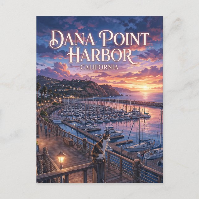 Postal Puerto de Dana Point EE. UU. (Anverso)