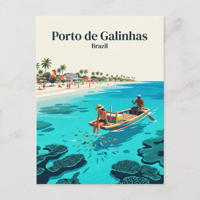 Postal Puerto de Gallinas Brasil (Anverso)