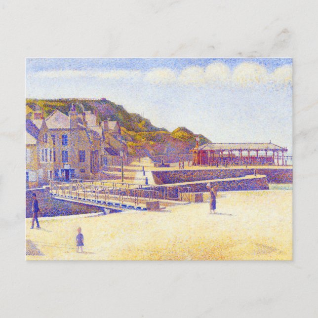 Postal Puerto de Georges Seurat (Anverso)