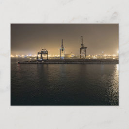 Postal Puerto de Hull de Noche – Docklands Industriales