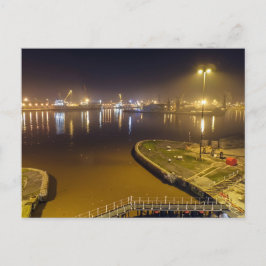 Postal Puerto de Hull de Noche – Puerto Industrial Noctur