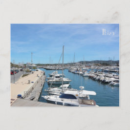 postal puerto de Ibiza en las Islas Baleares
