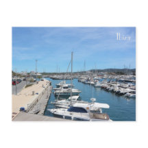 postal puerto de Ibiza en las Islas Baleares