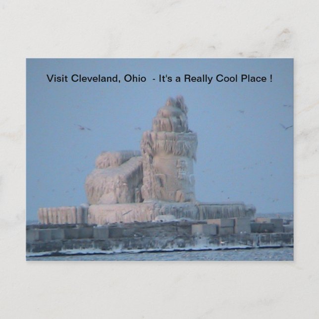 Postal Puerto de Icy Cleveland (Anverso)