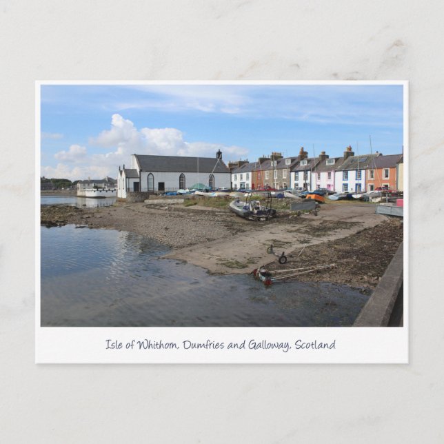 Postal Puerto de la Isla de Whithorn, Galloway, Escocia (Anverso)