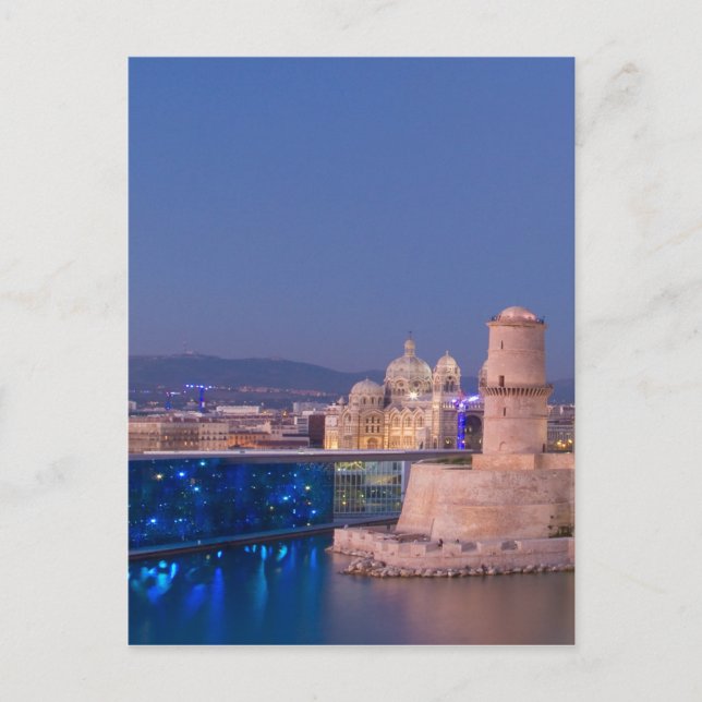 Postal Puerto de Marsella (Anverso)