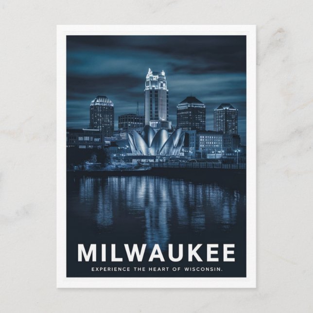 Postal Puerto de Milwaukee, Wisconsin (Anverso)