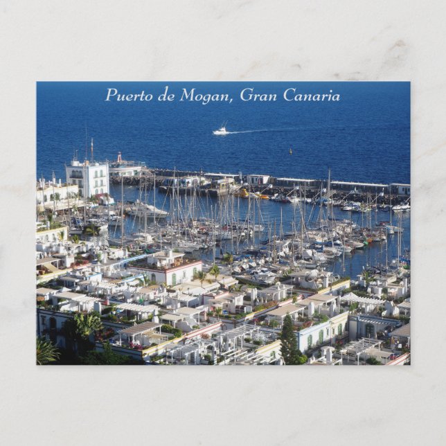 Postal Puerto de Mogan, Gran Canaria, Postcard (Anverso)