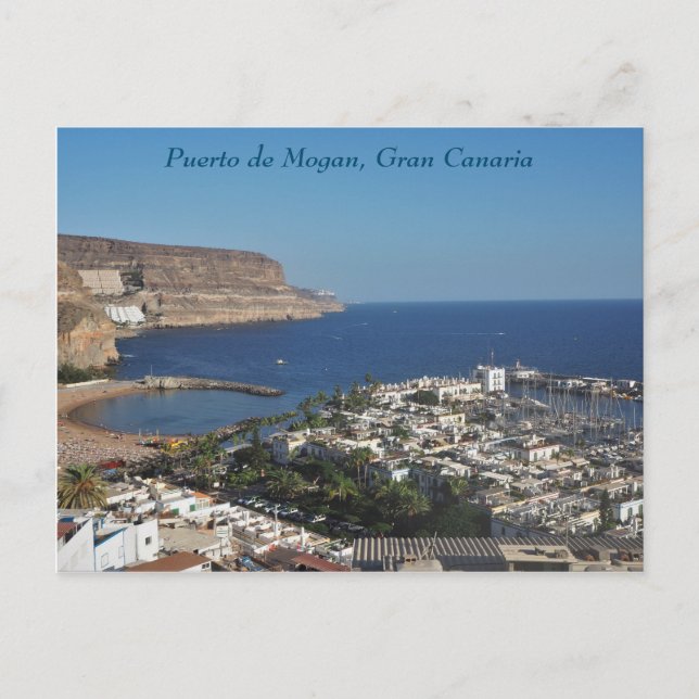 Postal Puerto de Mogan, Gran Canaria, Postcard (Anverso)