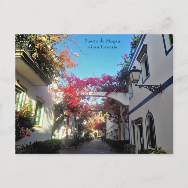 Postal Puerto de Mogan, Gran Canaria, Postcard (Anverso)