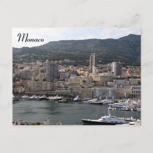 Postal puerto de monaco (Anverso)