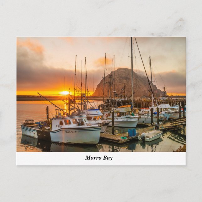 Postal Puerto De Morro Bay Al Azar La Postcard (Anverso)