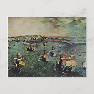 Postal Puerto De Nápoles Por Bruegel D. Ä. Pieter