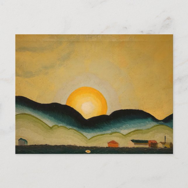 Postal Puerto de Northport (1929) Arthur Dove (Anverso)