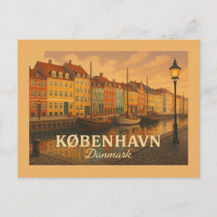 Postal Puerto de Nyhavn en Copenhague