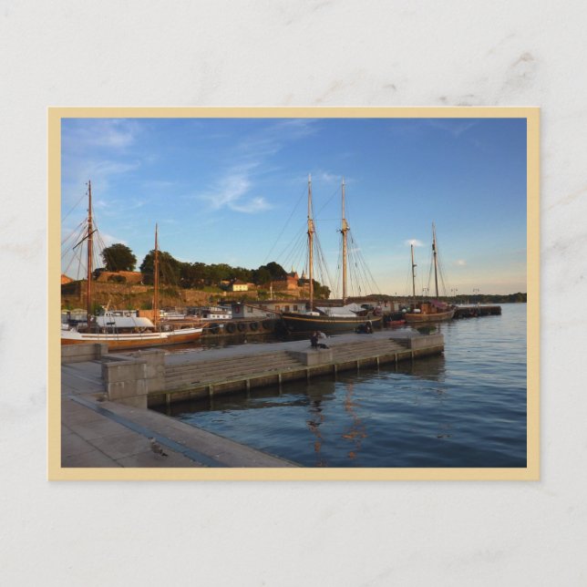 Postal Puerto de Oslo (Anverso)