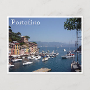 Postal puerto de portofino italía