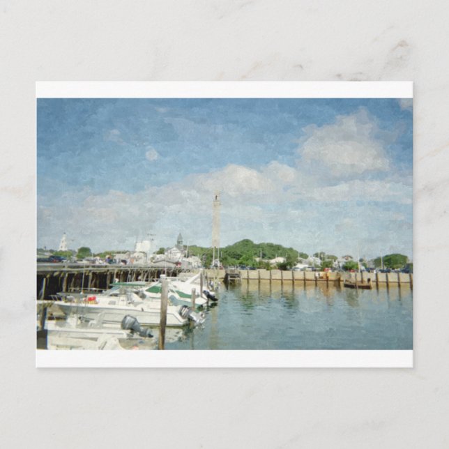 Postal Puerto de Provincetown (Anverso)