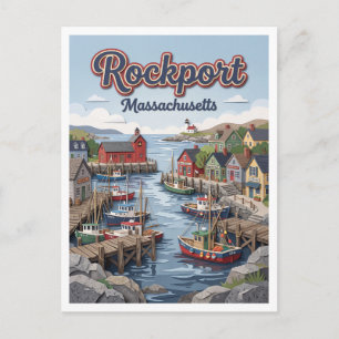 Postal Puerto de Rockport Massachusetts