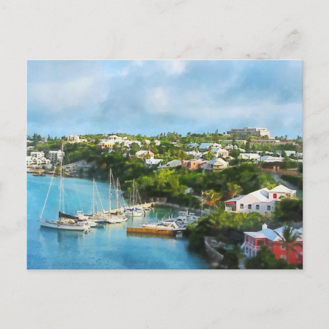 Postal Puerto de San Jorge, Bermudas (Anverso)