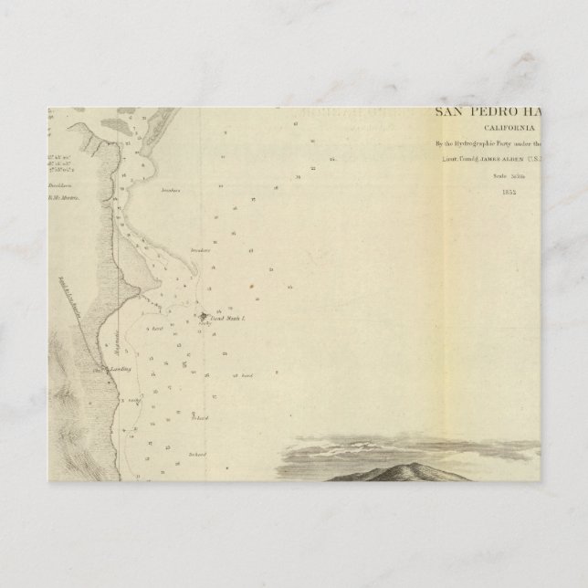 Postal Puerto de San Pedro, California (Anverso)