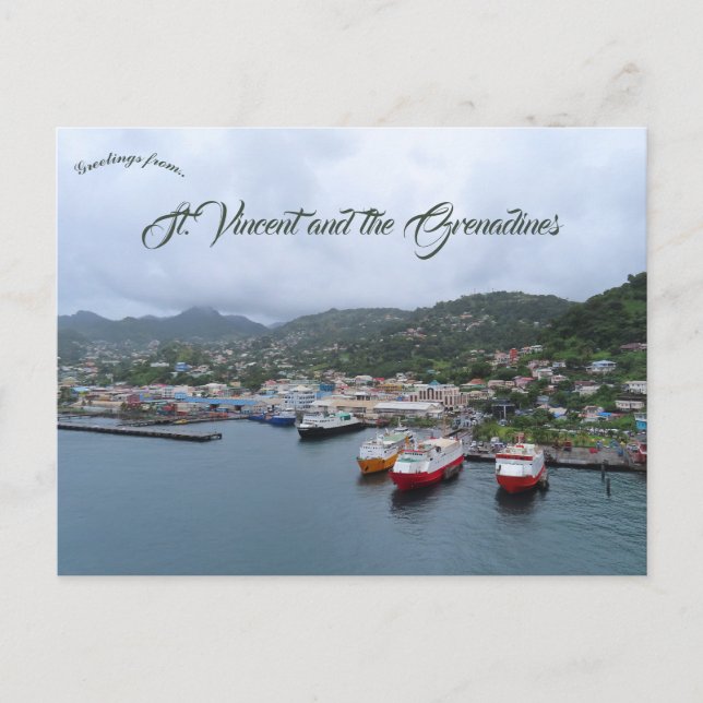 Postal Puerto de San Vicente (Anverso)