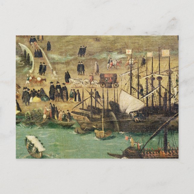 Postal Puerto de Sevilla, c.1590 (Anverso)