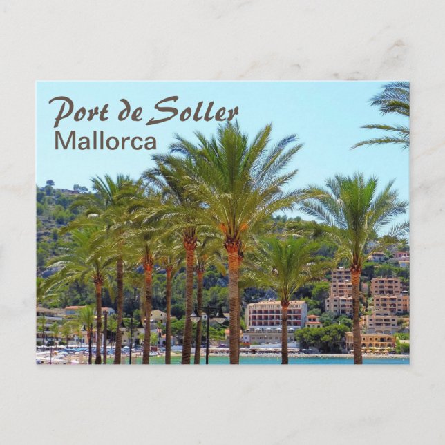 Postal Puerto de Sóller Mallorca (Anverso)