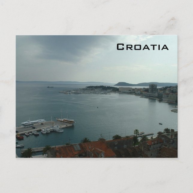 Postal Puerto de Split (Anverso)