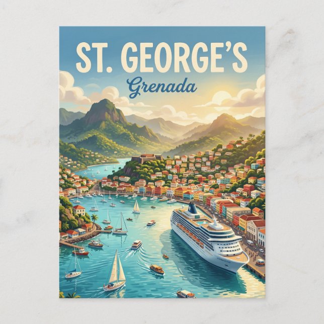 Postal Puerto de St. George Grenada (Anverso)