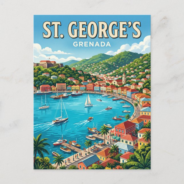 Postal Puerto de St. George Grenada (Anverso)