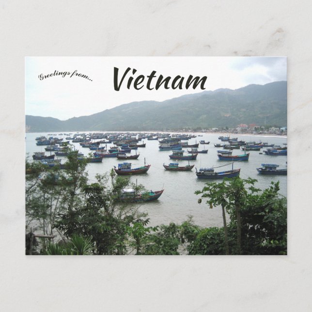 Postal Puerto de Vach en Ninh Khanh Hoa, Vietnam (Anverso)