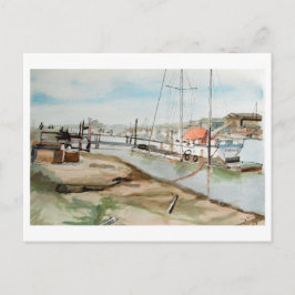 Postal Puerto de Walberswick Arte Costero de Suffolk