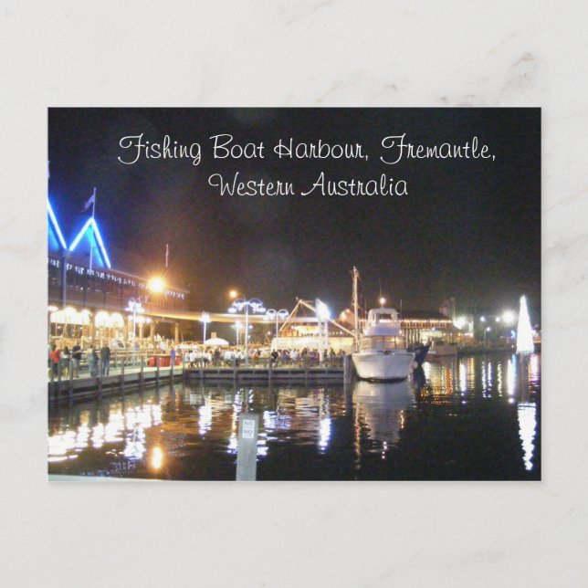 Postal , Puerto del barco de pesca, Fremantle, oeste… (Anverso)