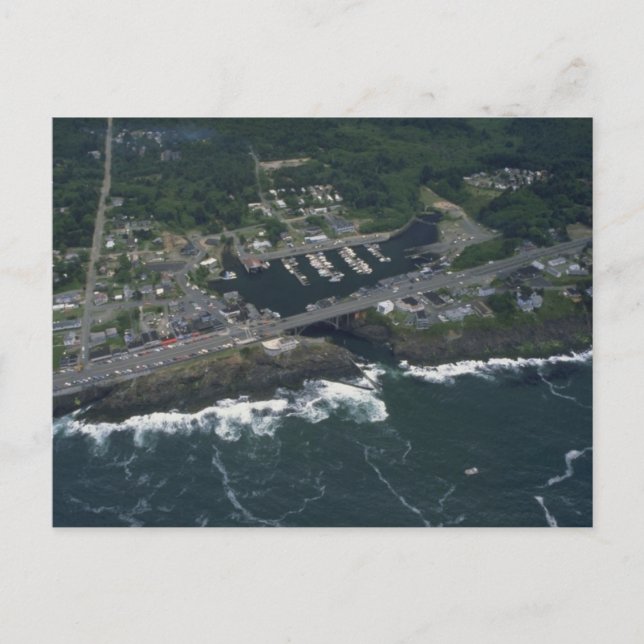 Postal Puerto Depoe Bay (Anverso)