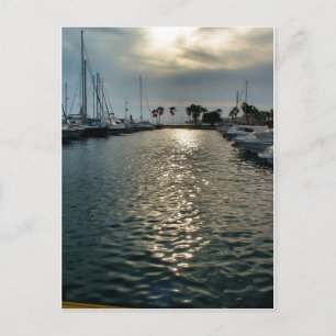 Postal Puerto deportivo de Villajoyosa, España