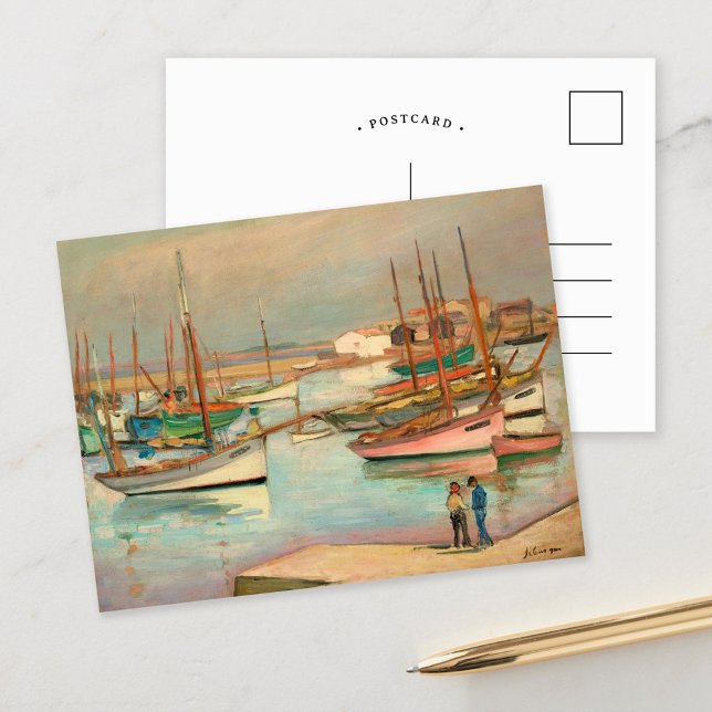 Postal Puerto en la isla de Yeu | Henri Lebasque (Subido por el creador)