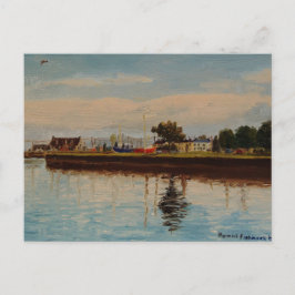Postal Puerto escénico de Galway City Irlanda