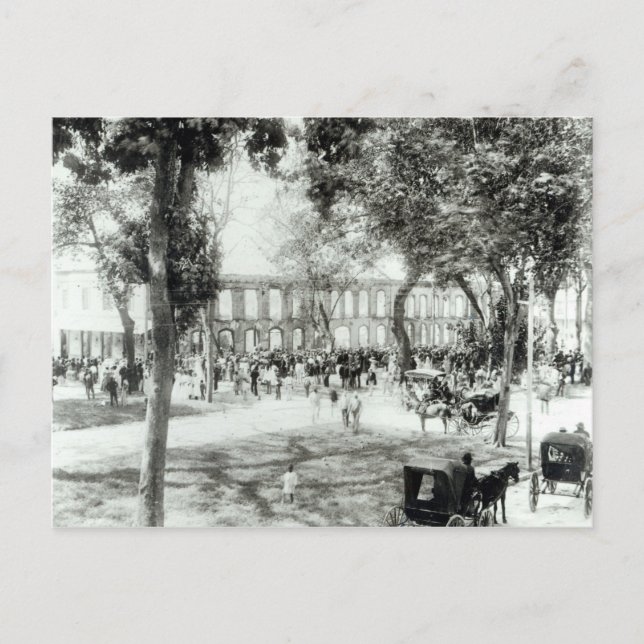 Postal Puerto España, Trinidad, 1891 (Anverso)