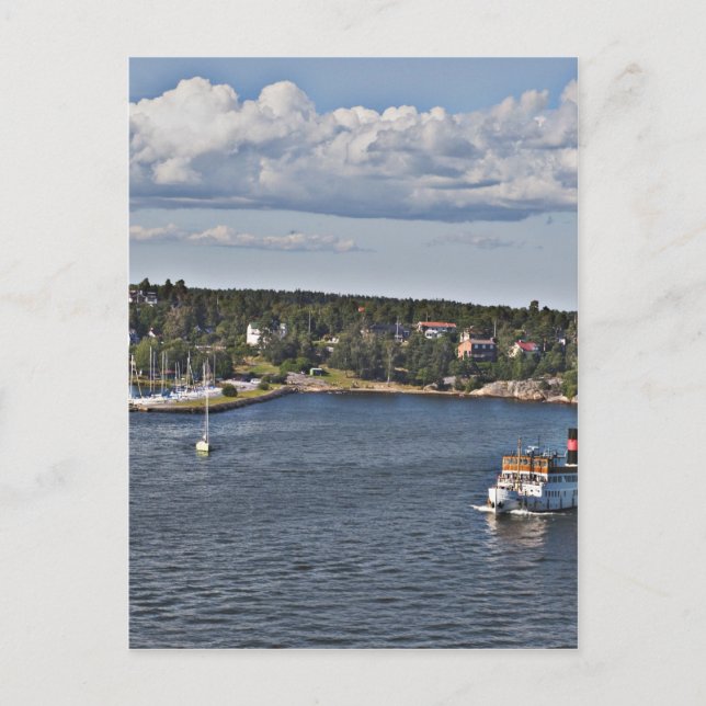 Postal Puerto Estocolmo Suecia (Anverso)