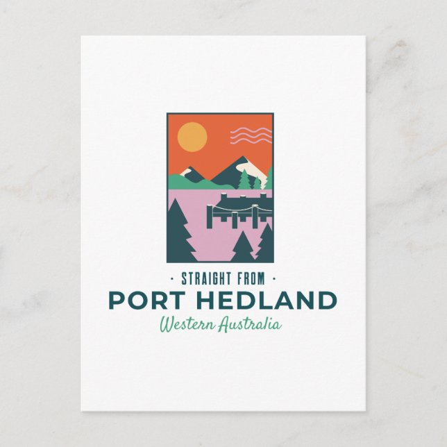 Postal puerto hedland oeste de Australia (Anverso)