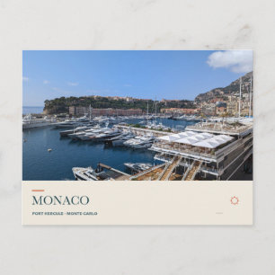 Postal Puerto Hércules y Montecarlo, Mónaco